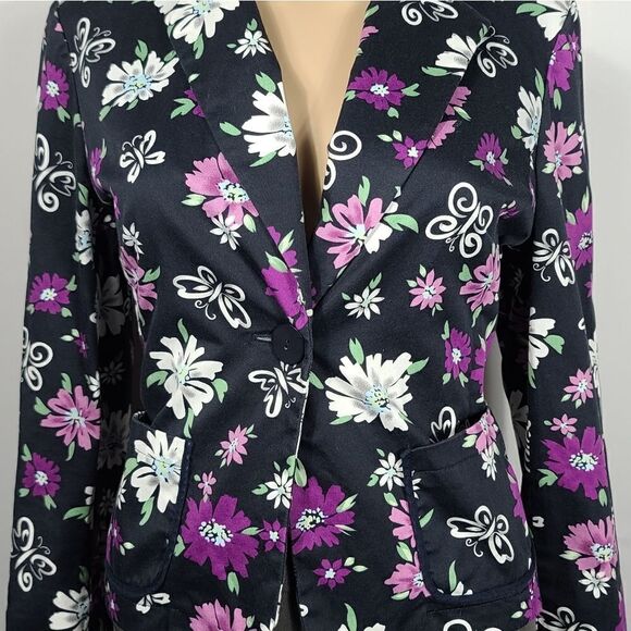 Casual Corner Annex Floral Button Up Blouse - Picture 7 of 12